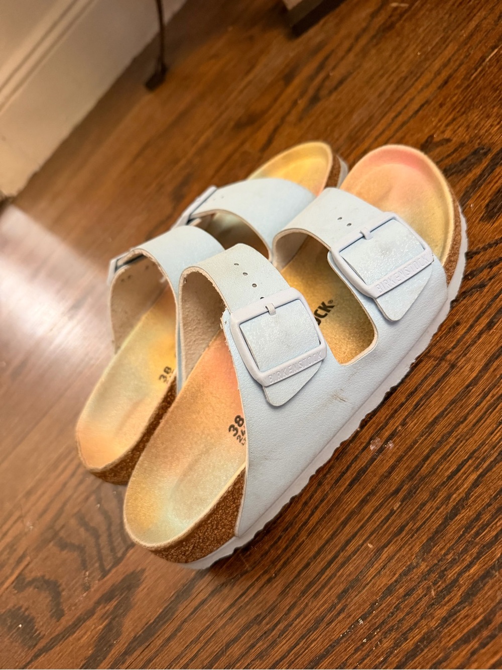 Birkenstock women’s baby blue size 38 w7 - Picture 6 of 7